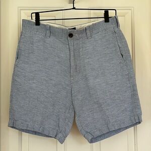 J. Crew Men’s Striped Linen Flat Front Shorts